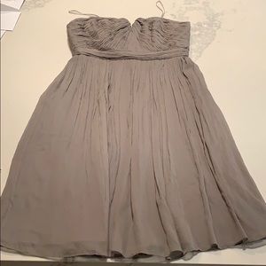 J Crew Grey bridesmaids dress